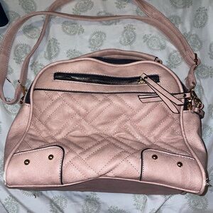 Elegant Pink Quilted Women's Bag